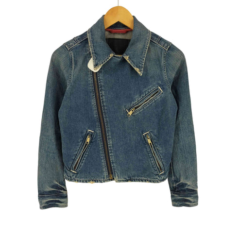 リーバイス Levis Redloop デニムダブルライダースジャケット Y2K レディース S
