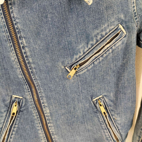 リーバイス Levis Redloop デニムダブルライダースジャケット Y2K レディース S