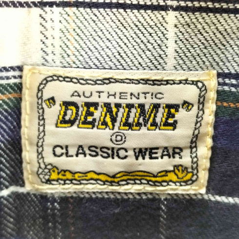 ドゥニーム Denime ウエスタンチェックネルシャツ メンズ