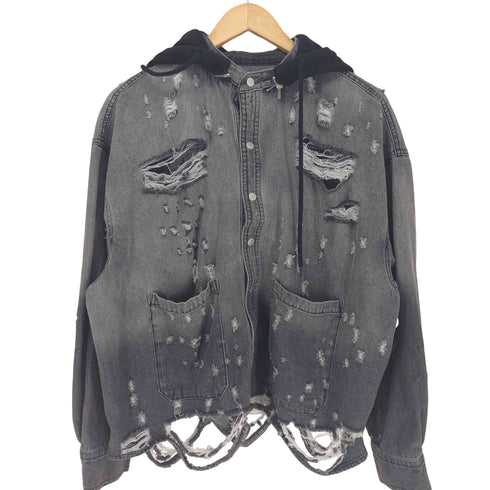 ダンケシェーン Danke Schon ショットガン加工フード付き デニムジャケット メンズ JPN:M