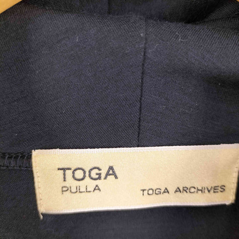 トーガプルラ TOGA PULLA ウール レーヨン混 ノースリーブパーカー レディース M