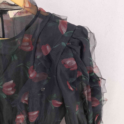 ユキトリイ YUKI TORII 花柄シアーワンピース レディース