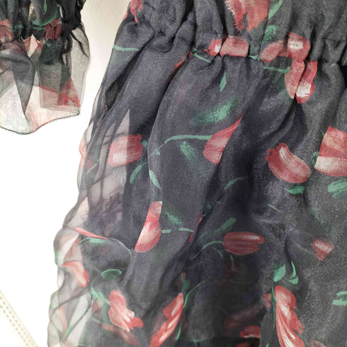 ユキトリイ YUKI TORII 花柄シアーワンピース レディース
