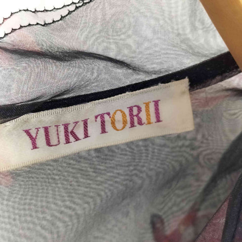 ユキトリイ YUKI TORII 花柄シアーワンピース レディース