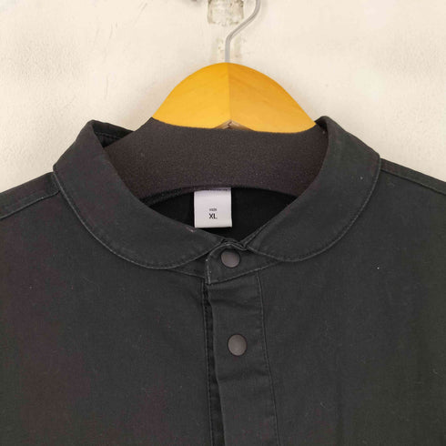gym master ロゴパッチ 丸襟 ワークシャツ メンズ JPN:XL