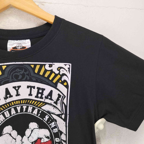 MUAYTHAI フロントプリントチビTシャツ Y2K レディース L