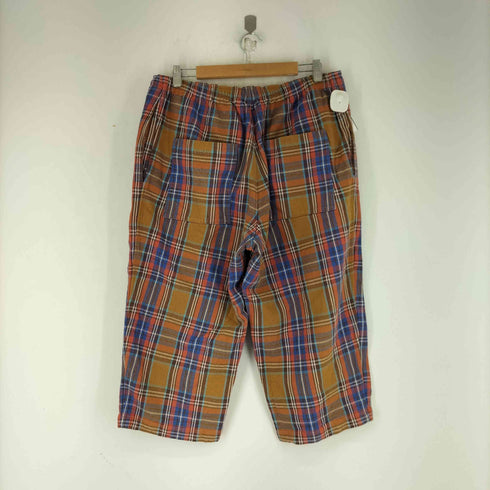 ビームスプラス BEAMS+ チェック ワイドクロップドパンツ メンズ