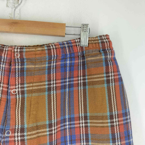 ビームスプラス BEAMS+ チェック ワイドクロップドパンツ メンズ