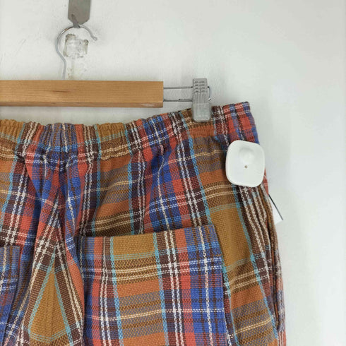 ビームスプラス BEAMS+ チェック ワイドクロップドパンツ メンズ