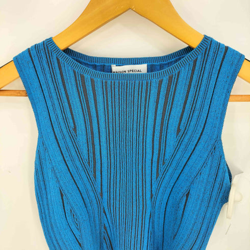 メゾンスペシャル MAISON SPECIAL 23ss Narrow Plating Knit ナロープレイティングニットタンクトップ レディース FREE