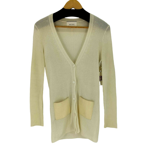 ベイジ BEIGE ラムレザーポケット カーディガン レディース JPN:4