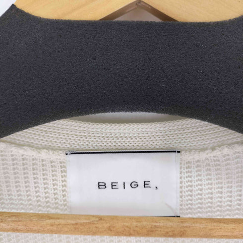 ベイジ BEIGE ラムレザーポケット カーディガン レディース JPN:4