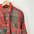 KING KOLE 60s~70s タータンチェック フロントダブルフラップポケット マチ付き L/S シャツ メンズ