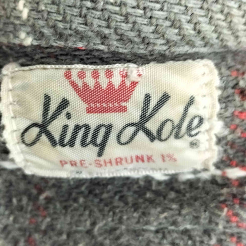 KING KOLE 60s~70s タータンチェック フロントダブルフラップポケット マチ付き L/S シャツ メンズ