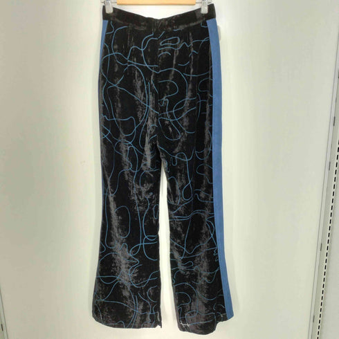 メゾンスペシャル MAISON SPECIAL 23aw Burn Out Handout Pants オパールベルベットパンツ レディース JPN:38
