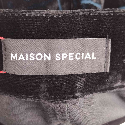 メゾンスペシャル MAISON SPECIAL 23aw Burn Out Handout Pants オパールベルベットパンツ レディース JPN:38