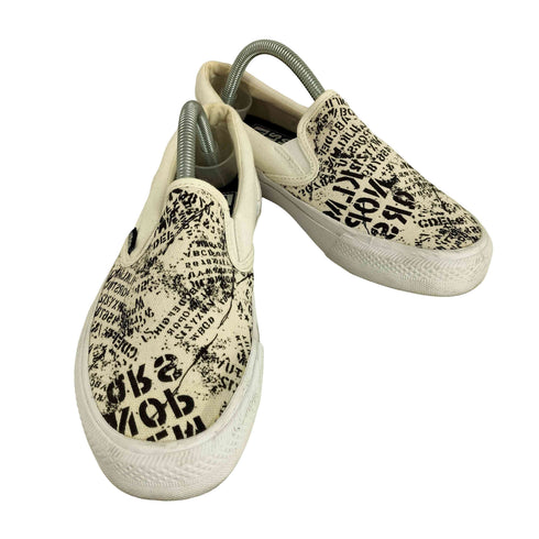 ヴィジョンストリートウェア VISION STREET WEAR 総柄 キャンバススリッポン レディース JPN:23.5