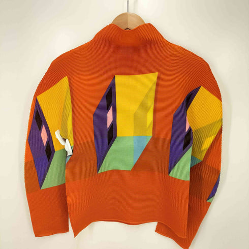 ミーイッセイミヤケ me ISSEY MIYAKE 25AW CUBE ハイネック プリーツトップ レディース