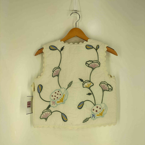 ザラ ZARA 花刺繍 コットンベスト レディース 164cm