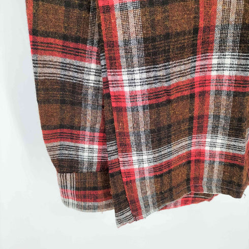 ペニーズタウンクラフト PENNEYS TOWNCRAFT 50s~60s 船タグ チェック フロントダブルポケット L/S オープンカラーシャツ メンズ import:M