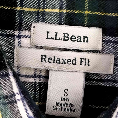 エルエルビーン L.L.Bean スリランカ製 Relaxed Fit Scotch Plaid Shirt チェック ネルシャツ レディース import:S