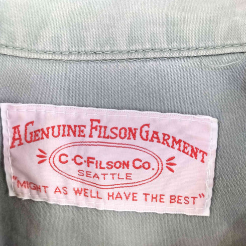 フィルソンガーメント FILSON GARMENT オープンカラーシャツ メンズ L