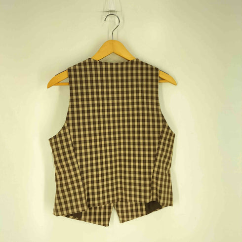 ザラ ZARA チェック柄フィットトップベスト レディース import:L