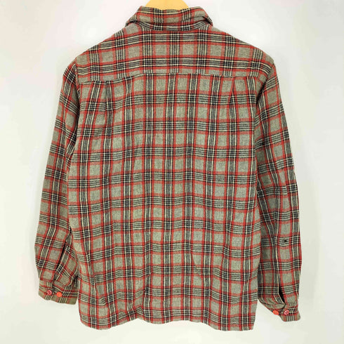 ペニーズタウンクラフト PENNEYS TOWNCRAFT 50s~60s Pタグ チェック フロントダブルフラップポケット L/S オープンカラーシャツ メンズ import:S