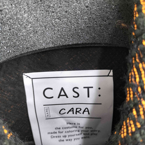 CAST: CARA 総柄 金ボタン テーラードジャケット レディース import:M