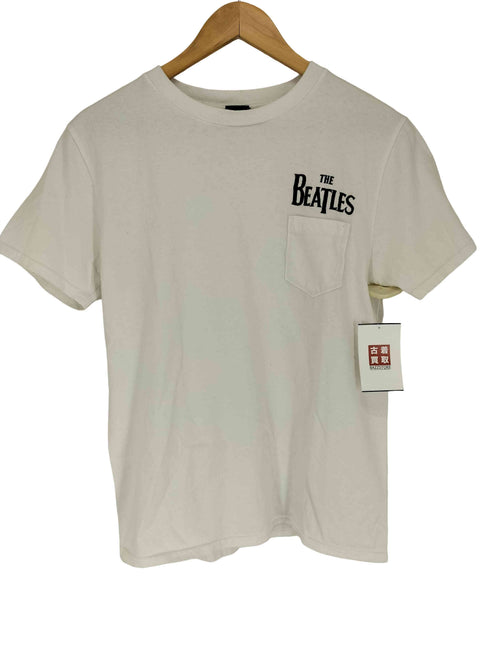 ザビートルズ THE BEATLES USA製 ワンポイン刺繍 クルーネック 半袖Tシャツ カットソー メンズ