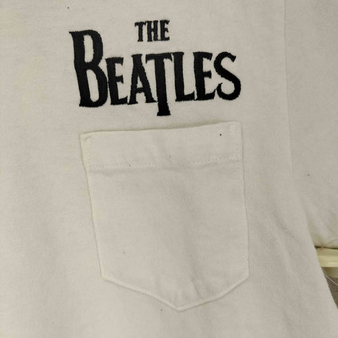 ザビートルズ THE BEATLES USA製 ワンポイン刺繍 クルーネック 半袖Tシャツ カットソー メンズ