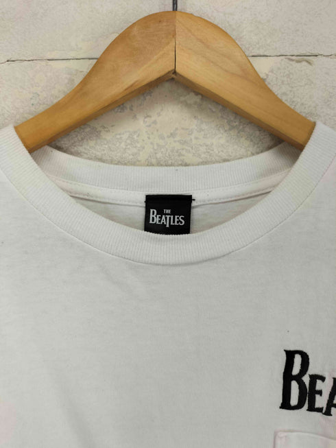 ザビートルズ THE BEATLES USA製 ワンポイン刺繍 クルーネック 半袖Tシャツ カットソー メンズ