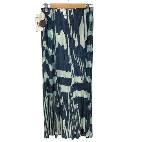 プリーツプリーズイッセイミヤケ PLEATS PLEASE ISSEY MIYAKE 25ss Refraction Pant Grayish Navy レディース JPN:4