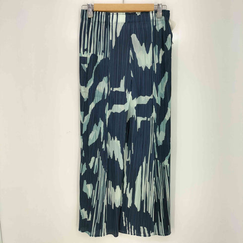 プリーツプリーズイッセイミヤケ PLEATS PLEASE ISSEY MIYAKE 25ss Refraction Pant Grayish Navy レディース JPN:4