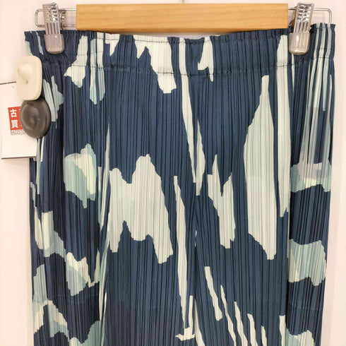 プリーツプリーズイッセイミヤケ PLEATS PLEASE ISSEY MIYAKE 25ss Refraction Pant Grayish Navy レディース JPN:4