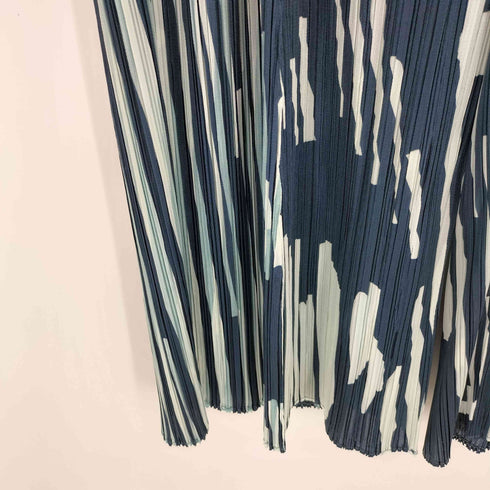 プリーツプリーズイッセイミヤケ PLEATS PLEASE ISSEY MIYAKE 25ss Refraction Pant Grayish Navy レディース JPN:4