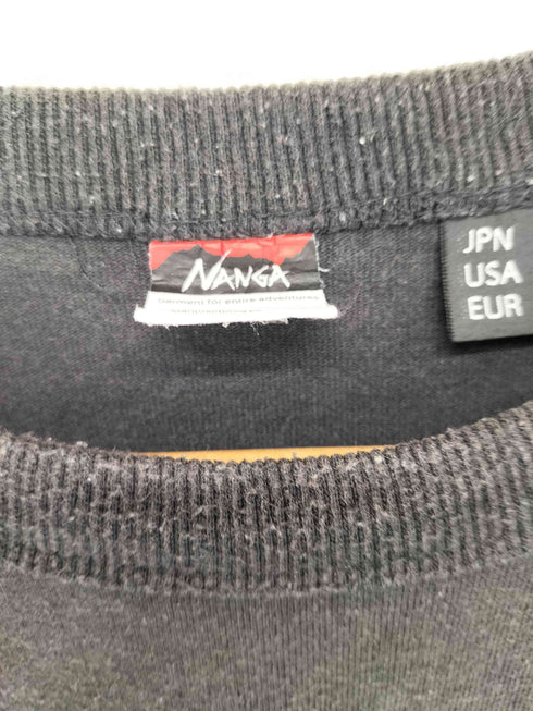 ナンガ NANGA ECO HYBRID BOX LOGO EMBROIDERY TEE メンズ import:S