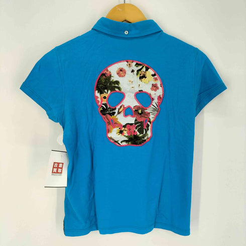 マークアンドロナ MARK&LONA ラインストーンポロシャツ レディース import:M