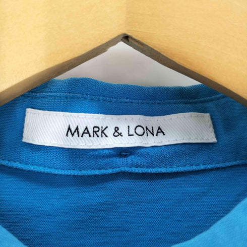 マークアンドロナ MARK&LONA ラインストーンポロシャツ レディース import:M