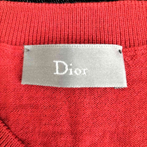 ディオールオム Dior HOMME BEE刺繍 Vネックニット レディース import:S