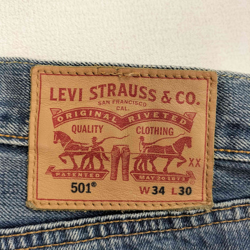 リーバイス Levis 赤タブ 501 ストレートデニムパンツ メンズ 34×30