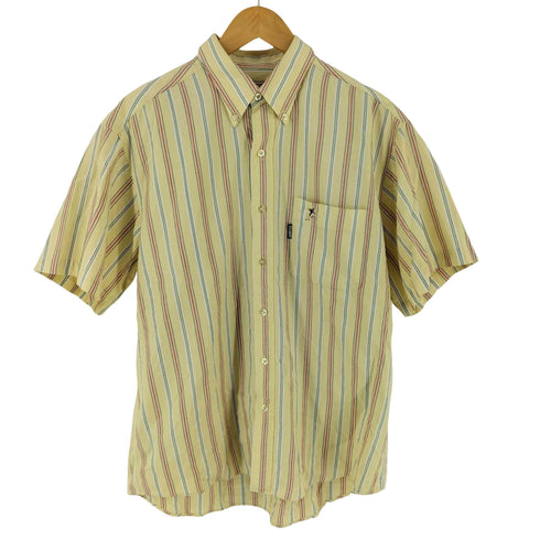 ポロカントリー POLO COUNTRY ボタンダウンストライプ半袖シャツ メンズ L