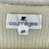 クレージュ courreges ビーズ フリル ラメ リブニットカーディガン レディース JPN:40