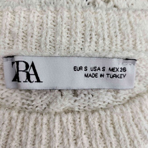 ザラ ZARA レース編み サマーニット トップス レディース import:S