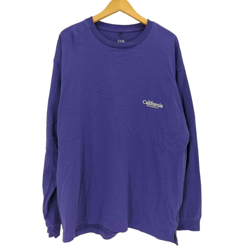 California General Store オーガニックコットン ロゴ ロングスリーブTシャツ メンズ import:L