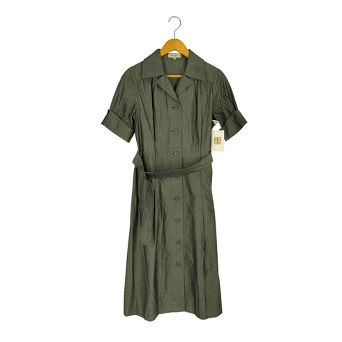スキャパ SCAPA ベルト付き シャツワンピース レディース JPN:40