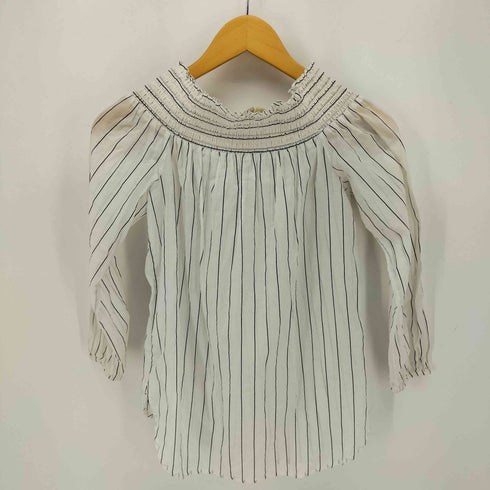 マイケルマイケルコース Michael Michael Kors ストライプ リブ切り替え シアー ブラウス レディース import:XS