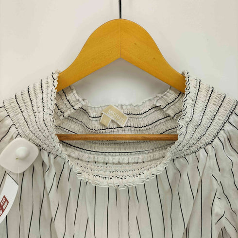 マイケルマイケルコース Michael Michael Kors ストライプ リブ切り替え シアー ブラウス レディース import:XS