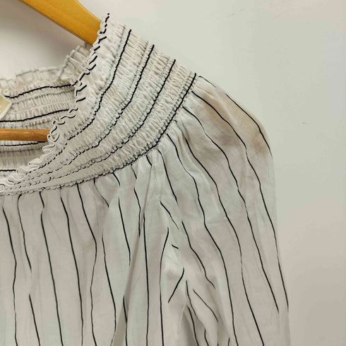 マイケルマイケルコース Michael Michael Kors ストライプ リブ切り替え シアー ブラウス レディース import:XS