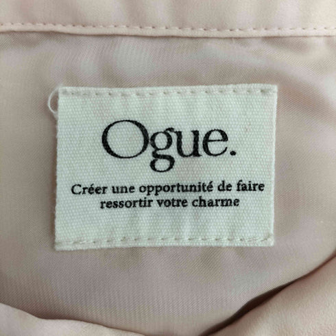 Ogue ロゴプレート サテンシャツ レディース FREE